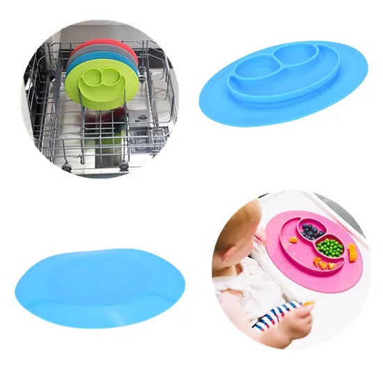 

1Pcs HOT Placemat New Children Mini Mat Heat Resistant Bowl Dishes Silicone Feeding Tray