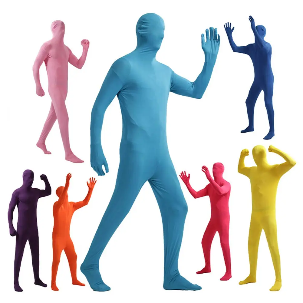 Костюм на Хэллоуин сценический костюм обтягивающий черного человека одежда для