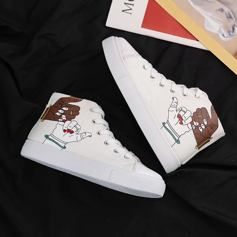 Новинка Весна 2020 Женская парусиновая обувь в уличном стиле классные женские