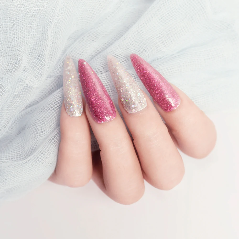 Голографическая пудра для ногтей маникюрный набор стартера порошка погружения