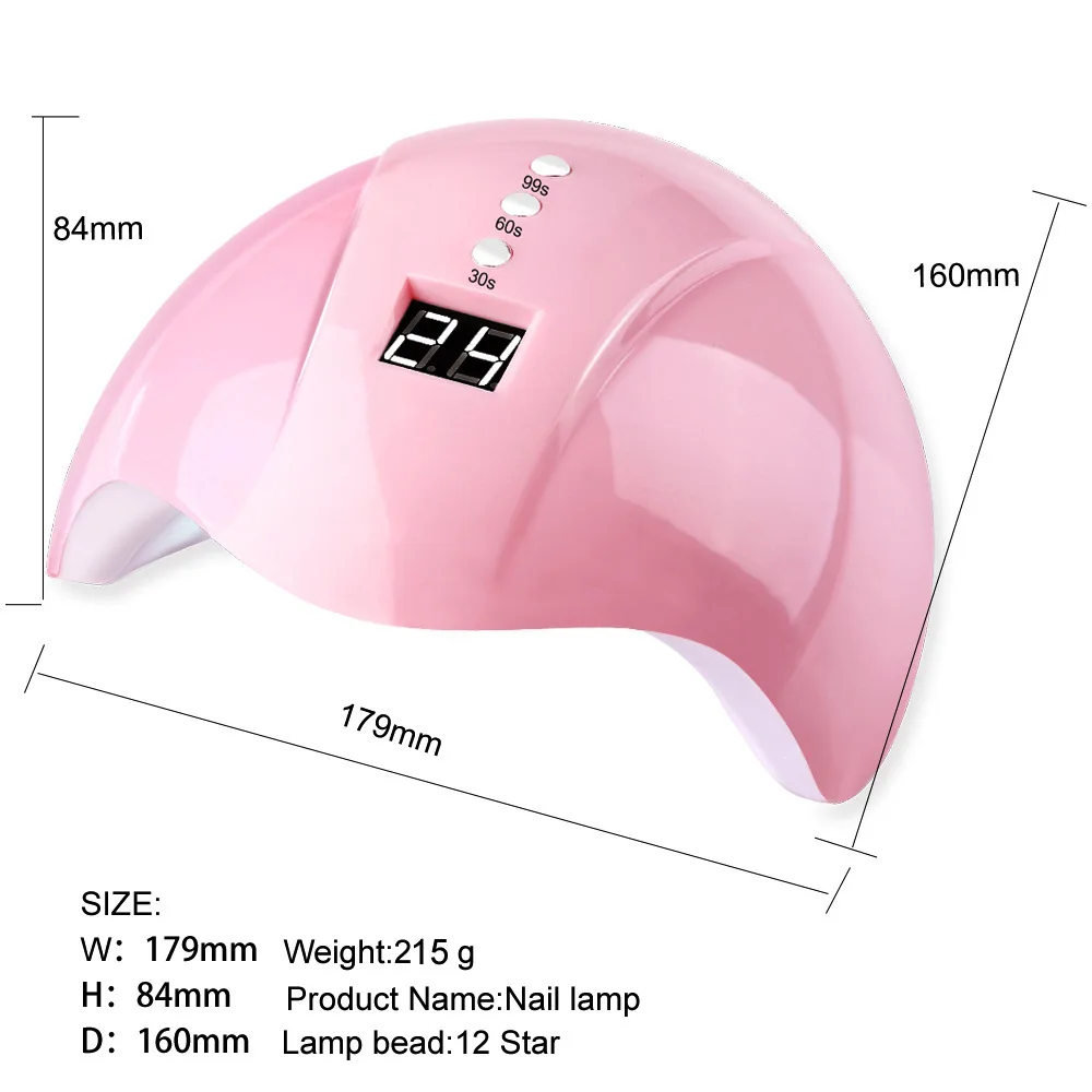

UV Lamp For Manicure 36W LED Nail Dryer Lamp Sun Light Curing All Gel Polish Drying Gel Varnish USB Smart Timing Nail Art Tools