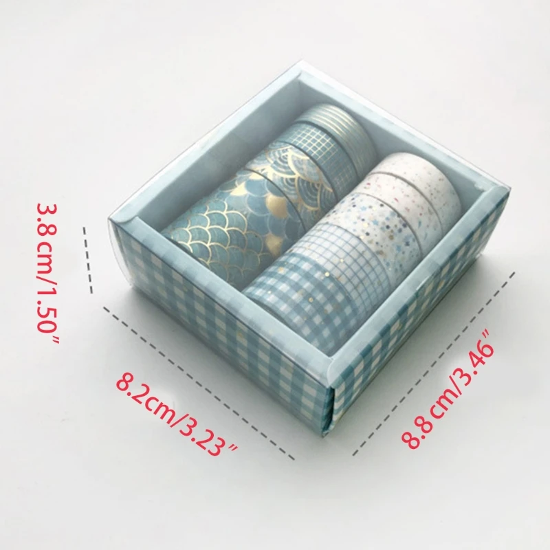 

G92E 10 Pcs/Set Black Gold Washi Tape Vintage GaIaxy Masking Tape Cute Decorative Adhesive Tape Sticker Scrapbooking Diary