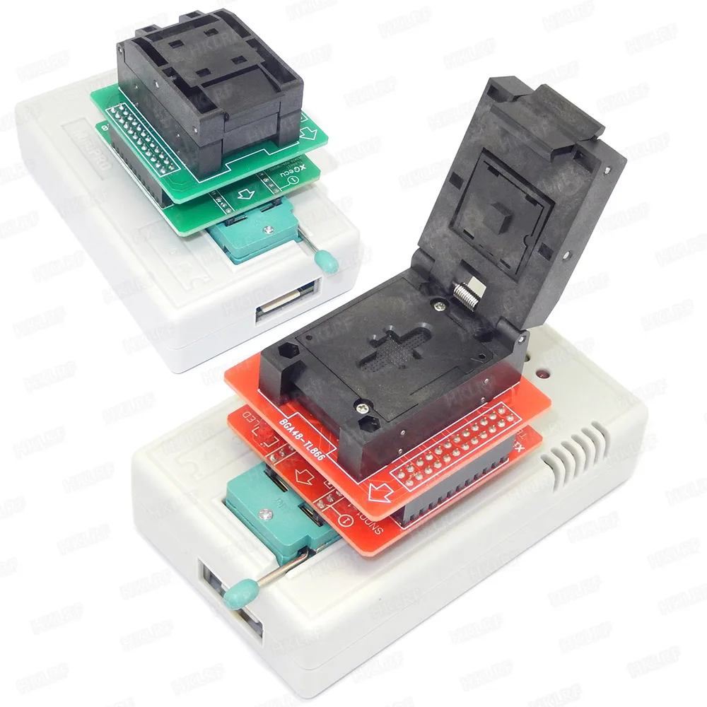 Универсальный программатор Bios Minipro TL866II PLUS + 27 элементов IC BGA48 BGA63 адаптеры лучше