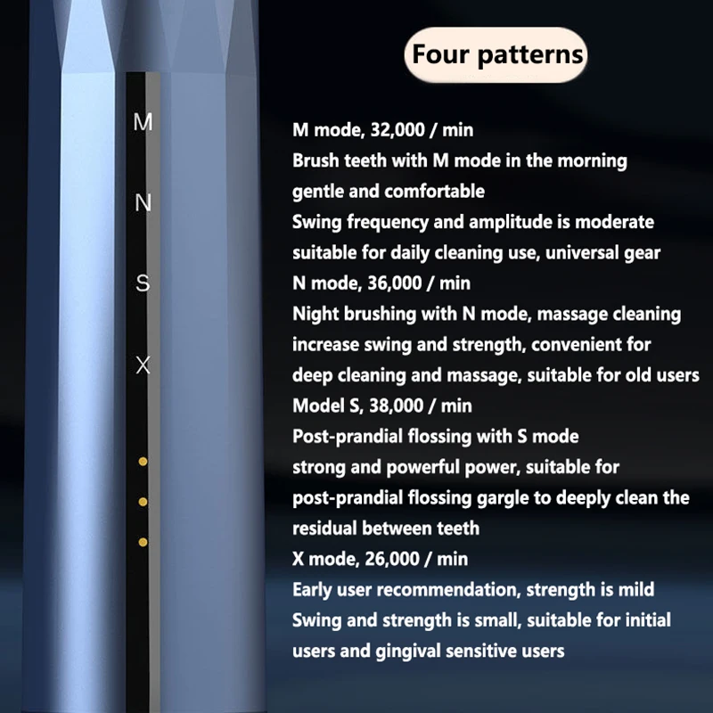 

Multifunctional ultrasonic electric toothbrush soft hair adult couple suit waterproof vertical brush whitening rechargeable
