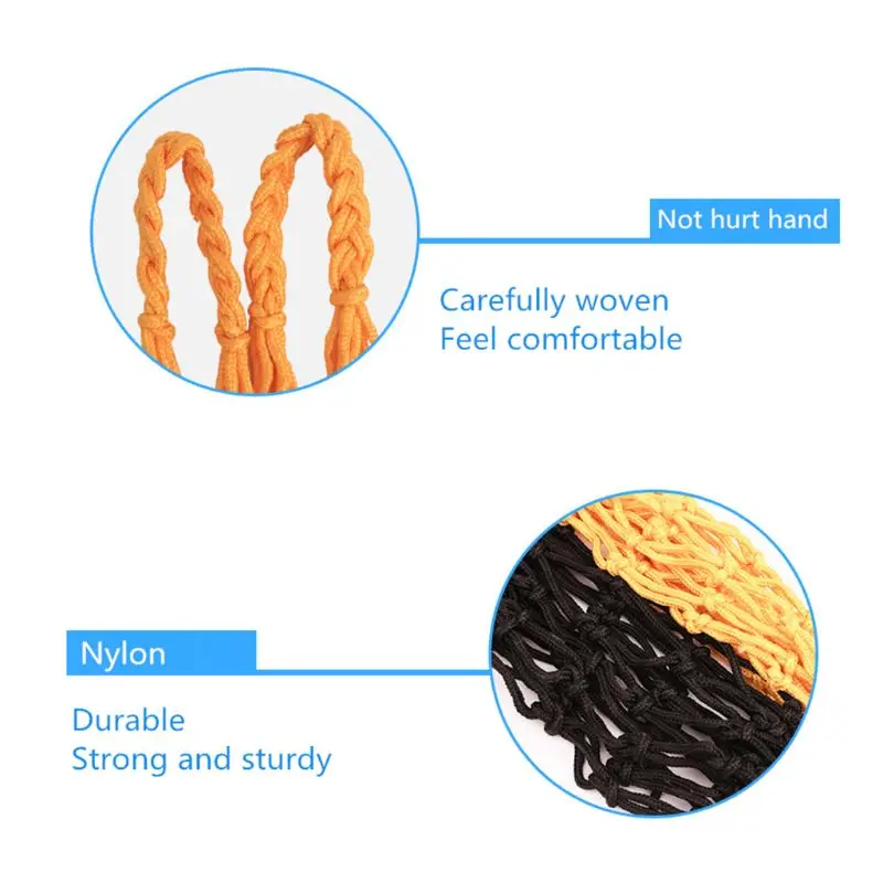 

Weaving Polyester Net Bag Portable Football Basketball Volleyball Sport Mesh Bag