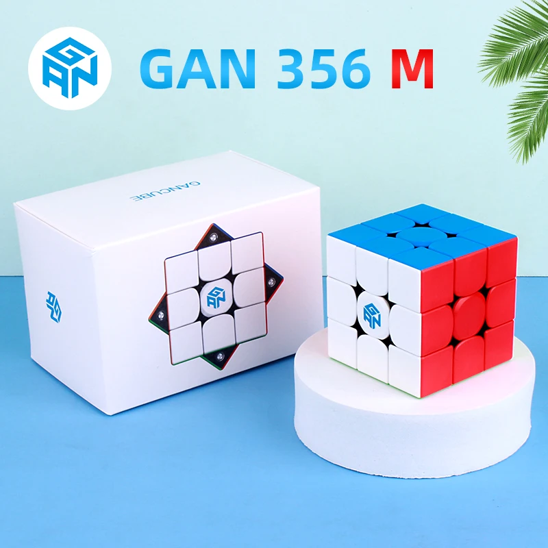 GAN-cubo magn&eacute;tico de velocidad m&aacute;gica, 356 M, GAN356M, imanes profesionales, rompecabezas gan356 m, cubos GANS-1