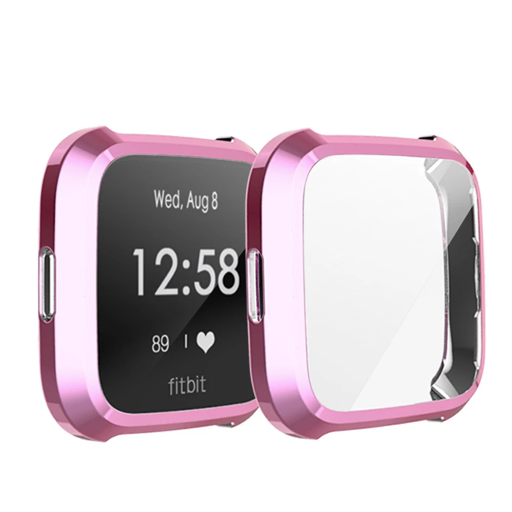 Чехол для часов Fitbit Versa Lite/Versa 2, Мягкий защитный чехол для экрана Versa2, легкий ТПУ бампер, тонкий Чехол, аксессуары