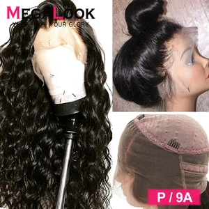 360 парик с фронтальным шнурком человеческие волосы бразильский парик для черных женщин Remy prepucked с детскими волосами свободная волна фронтальный парик 360 парик шнурка