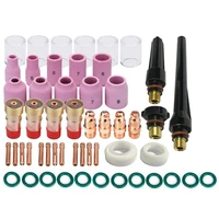 53pcs tig welding torch stubby gas lens 10 pyrex glass cup kit accessories for db sr wp 171826 tig welding torch