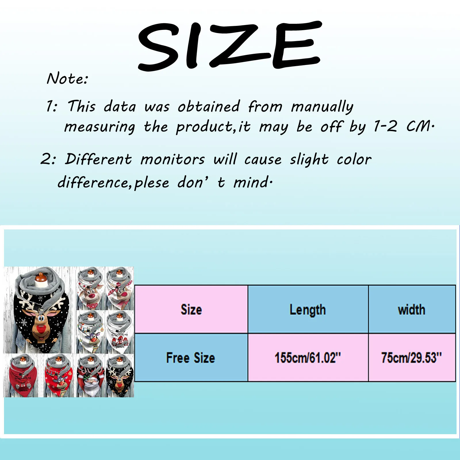 2021 Счастливого Рождества Женский Шарф зимние шарфы модные олени пуговицы с