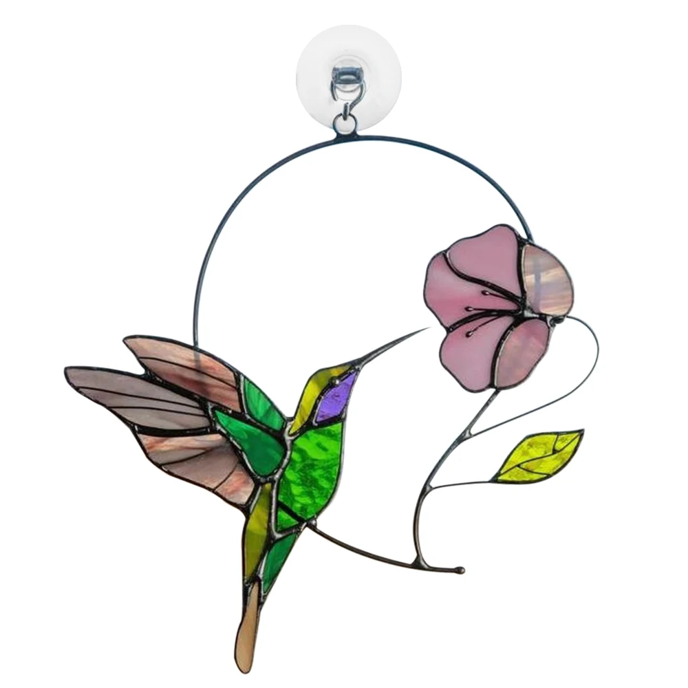 Витражные акриловые подвесные Подвески в виде птиц подвески украшения для дома