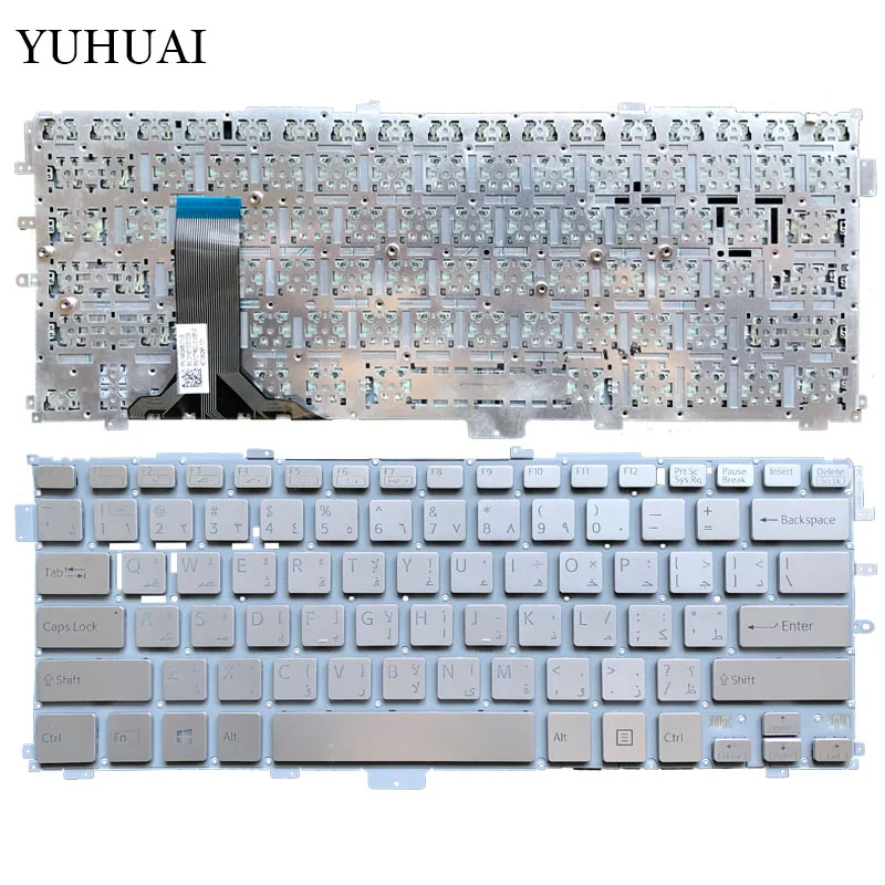 Новая арабская клавиатура для ноутбука sony VAIO Pro 13 SVP13 SVP13A SVP132 SVP1321 SVP132A серебристый 149243621