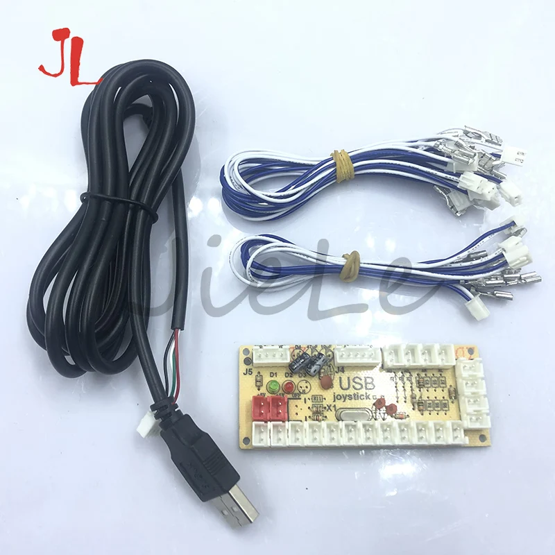 2 USB-кодировщика с нулевой задержкой для аркадных игр 28 кабелей 4 8 мм USB-кабеля