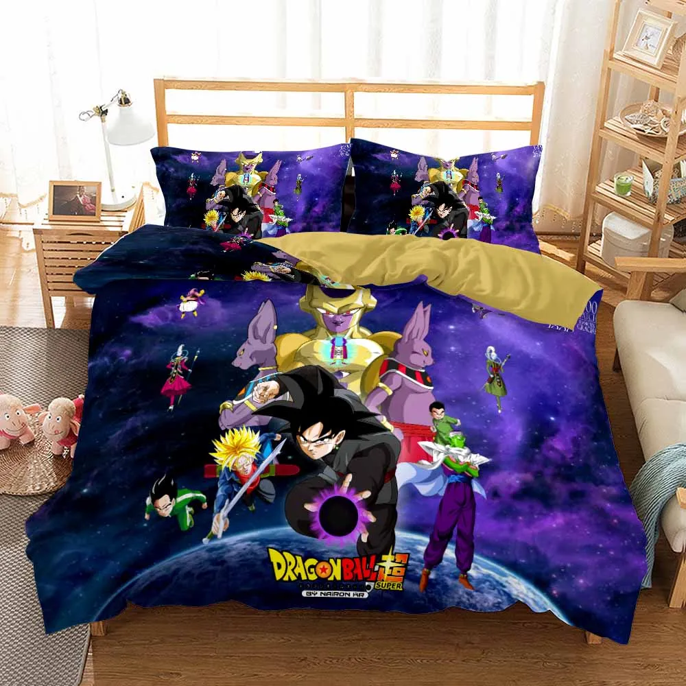 Color-6 Новые корейские носки из хлопка, хлопковые Dragon Ball Z Комплект постельного белья наволочка близнец полный queen King Размеры для мальчиков и девочек, Комплект постельного белья 2/3 шт. набор пододеяльников - Цвет: Color-6