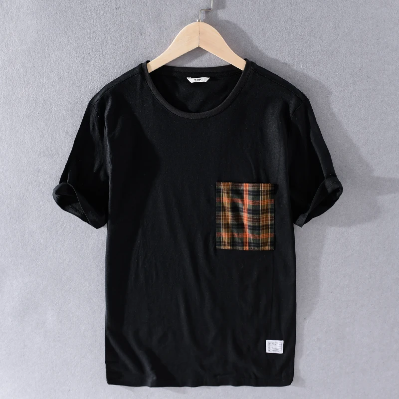 

Summer black Suehaiwe's Italy brand linen t shirt men fashion casual t-shirt for men comfortable loose t shirts male overhemd