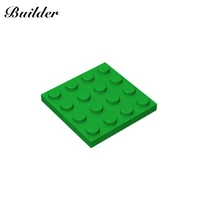 little builder 3031 moc thin figures bricks 4x4 dots 10pcs building blocks diy creative assembles particles toys for children