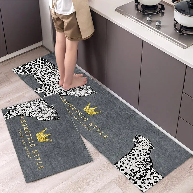 

Kitchen Mat Anti-Slip Waterproof Bathroom Mat Soft Bedroom Floor Mat Living Room Rug Door Mat Kitchen Rug