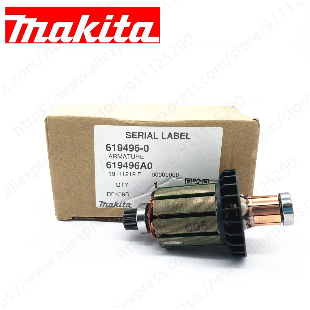 Якорный ротор для MAKITA DDF458Z DF458D DDF458RFE DHP458 BHP458 DDF458 BDF458 BDF458RFE BDF458Z 619496-0 619301-1