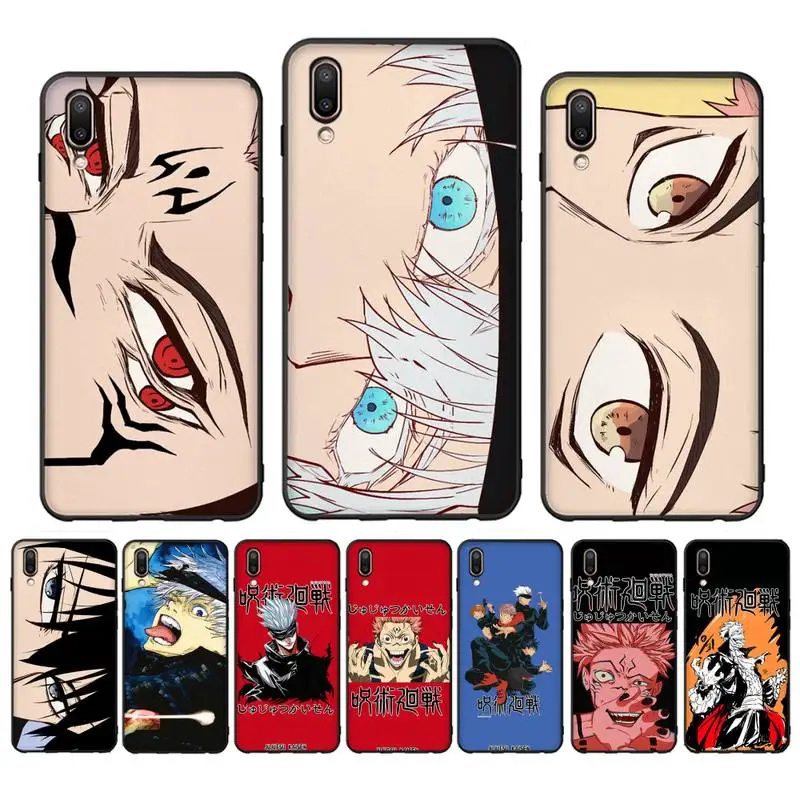 

Cartoon Anime Jujutsu Kaisen Phone Case Case For Oppo Reno Realme C3 6Pro Cover For vivo Y91C Y17 Y19 Funda Capa