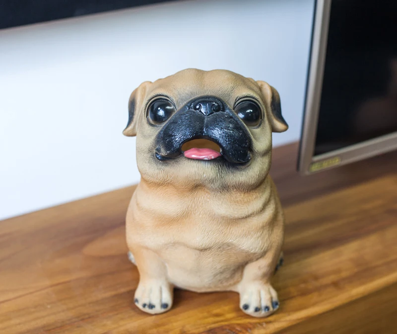 Копилка Мопс Собака домашняя Смола ремесло Pulldog копилка Хаски копилка