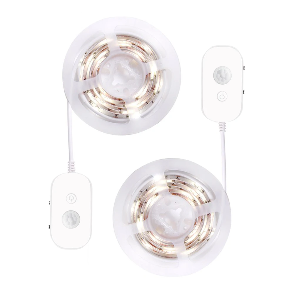 

USB Led Strip Light PIR Motion Sensor Tape Waterproof Under Cabinet Dimmable Night Lamp for Kitchen Closet Wardrobe Stair 1/3/5M