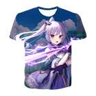 Новинка, летняя футболка для игры Genshin Impact, одежда для детей, детская одежда 3D для мальчиков и девочек, топы, футболки от 4 до 14 лет