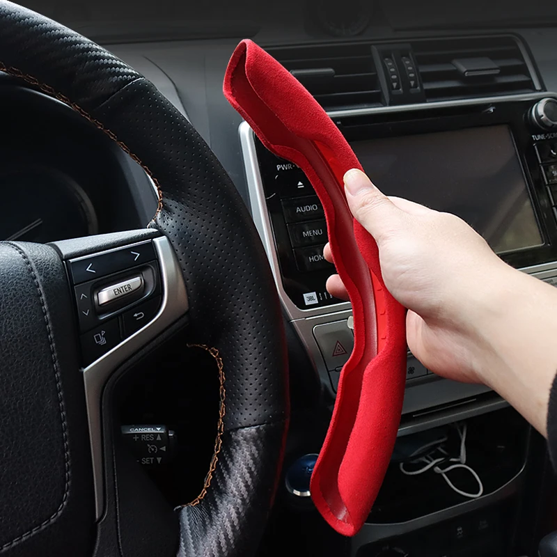 For Toyota Land Cruiser Prado 200 150 Steering Wheel Cover Anti-Wear Interior Modification Handle Leather Case Accessories | Автомобили и