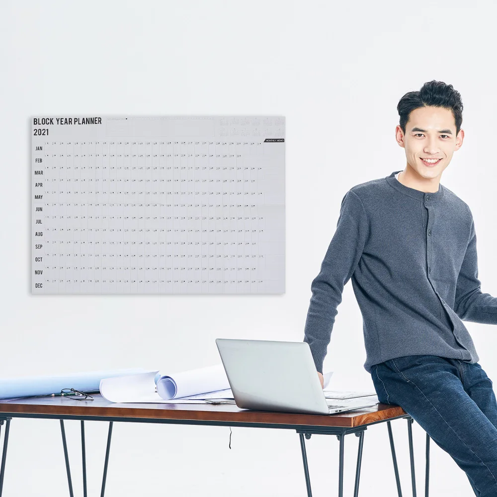 

1PC 2021 Memo Calendar Daily Life Planning Schedule List Wall Calendar