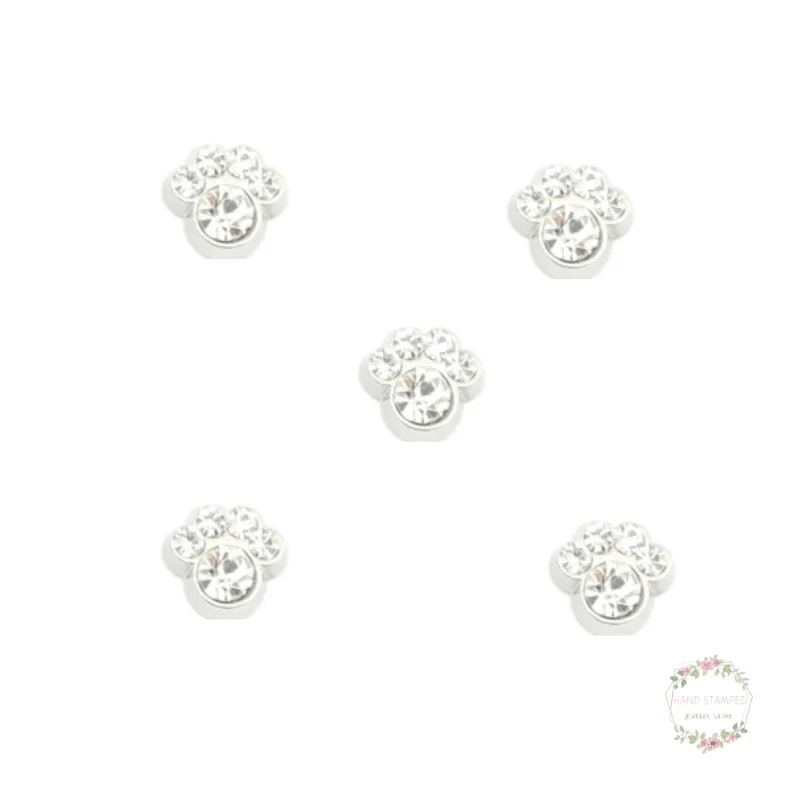 20PCS Birthstone Dog Paw Floating Charm Cute Mini Glass Memory Locket Charms Crystal For DIY Jewelry | Украшения и аксессуары