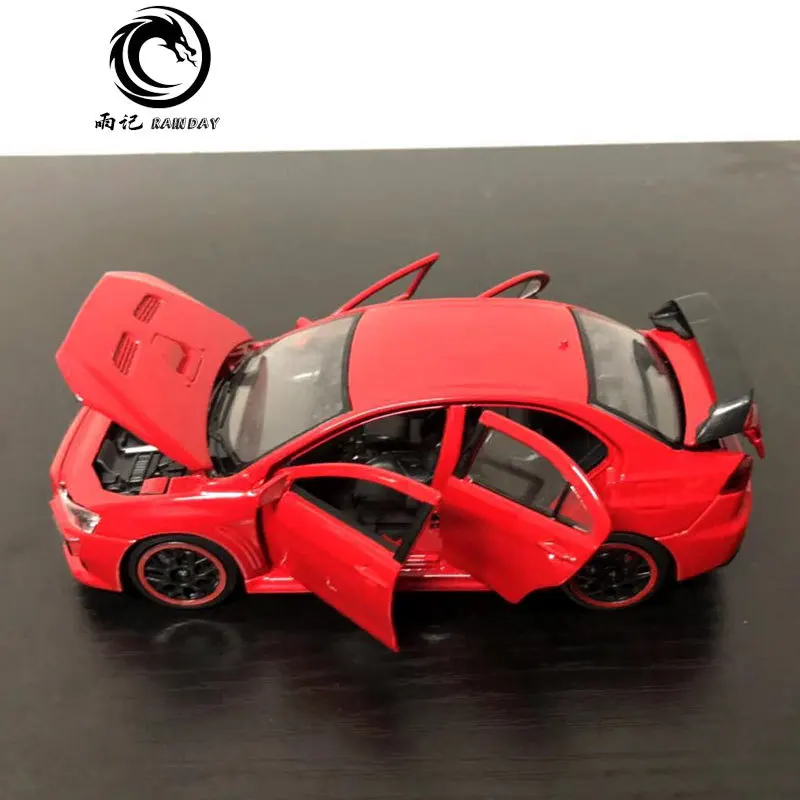 RD 1/32 масштаб модель автомобиля игрушки Mitsubishi Lancer Evolution X звук и светильник литой