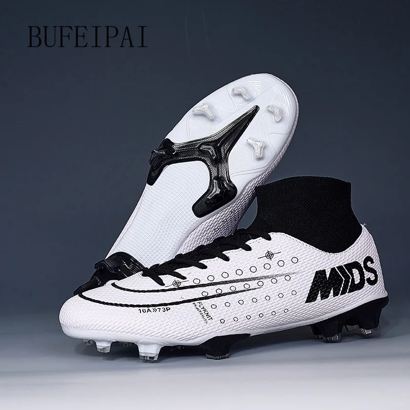 BUFEIPAINew Новое поступление унисекс Уличная обувь для футбола высокие футбольные