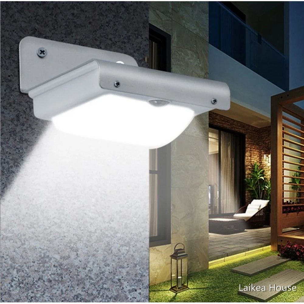 

Solar Induction Wall Lamp Plane 16 Led Lighting Energy-Saving Lampshade Eave Lamp Wall Mounted Solar Sensor Light Corridor Lamp