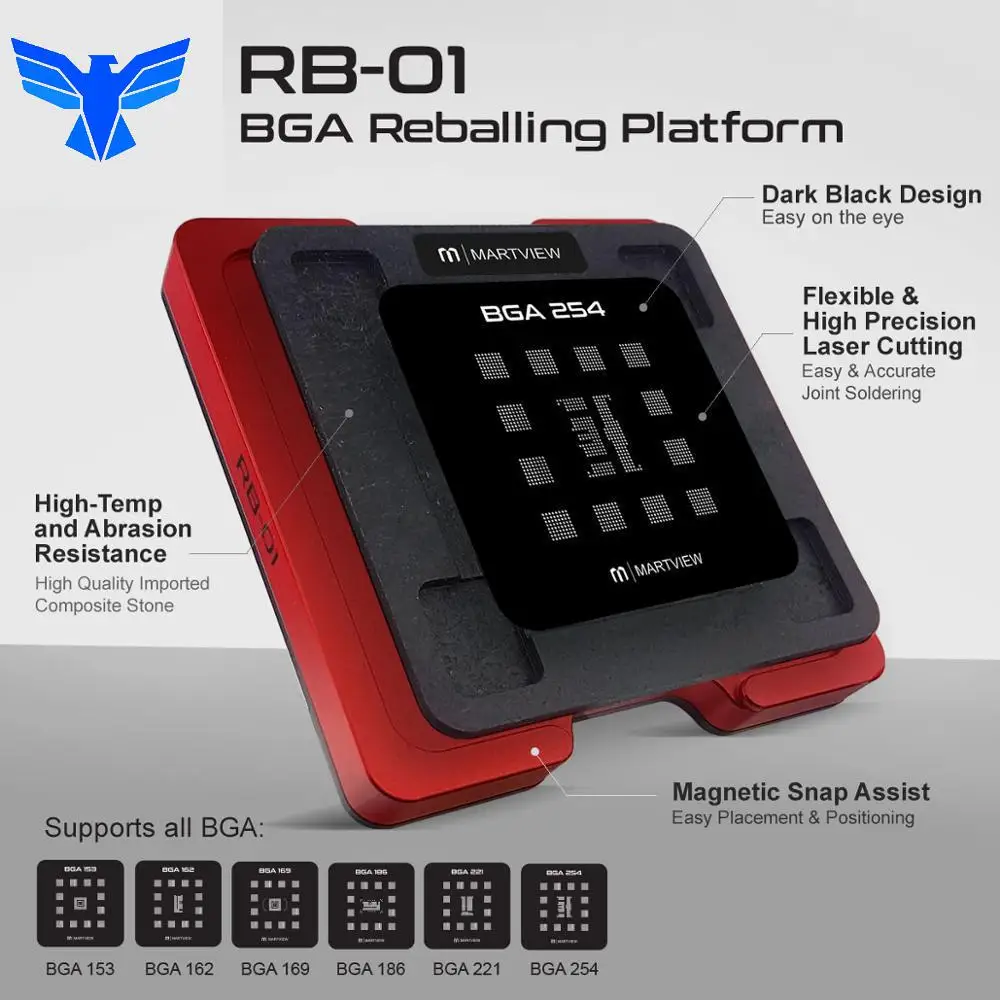Оловянная сетка для реболлинга полный комплект Emmc/emcp/ufs Bga153/162/169/186/221/254 с