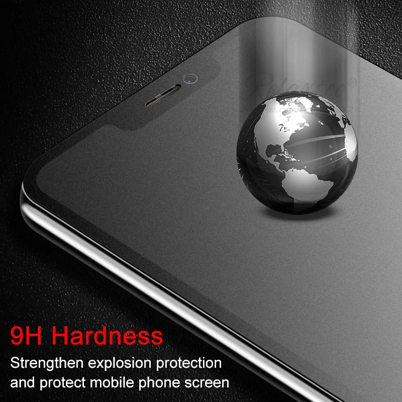 Закаленное матовое стекло без отпечатков пальцев для iPhone X XS 11 pro Max XR Защитная