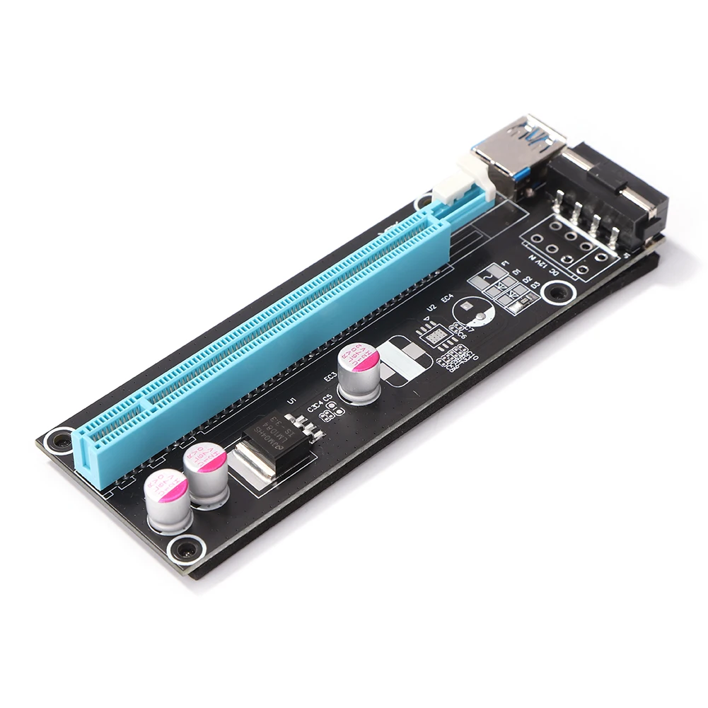 PCIE Райзер-карта PCI Express 1X на 16X адаптер USB 3 0 удлинитель данных Кабельный