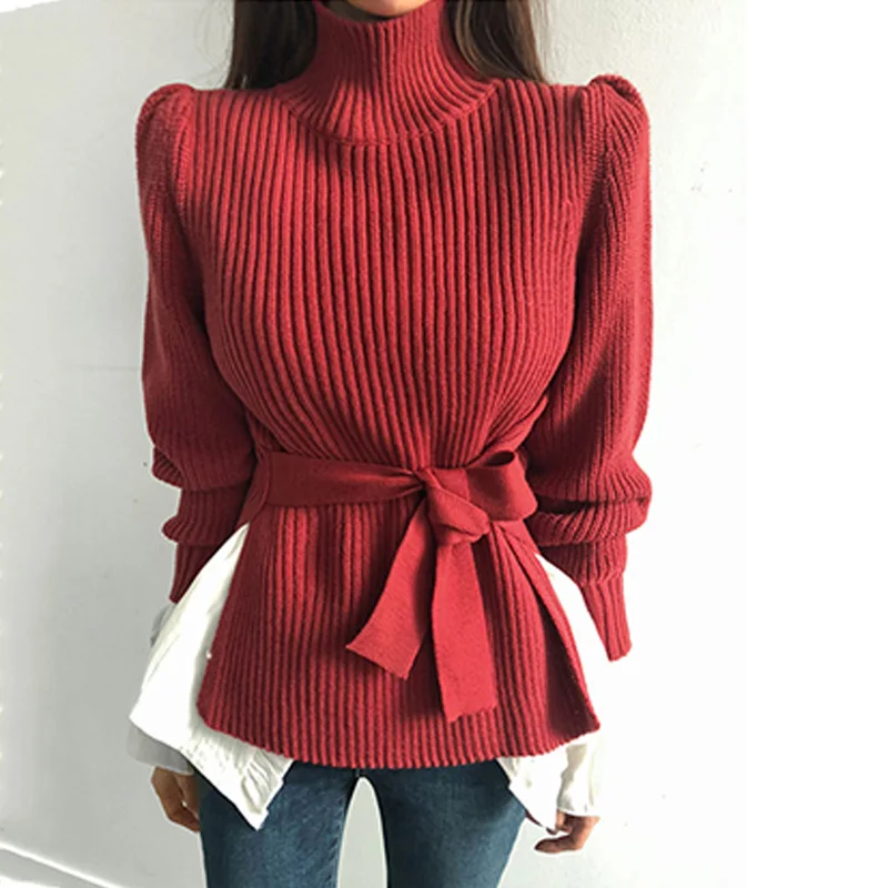 4 цвета осенне-зимние теплые вязаные свитера с длинным рукавом женские и пуловеры