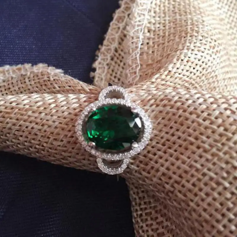 Настоящее чистое 925 пробы серебряные кольца для женщин Уникальный дизайн большой