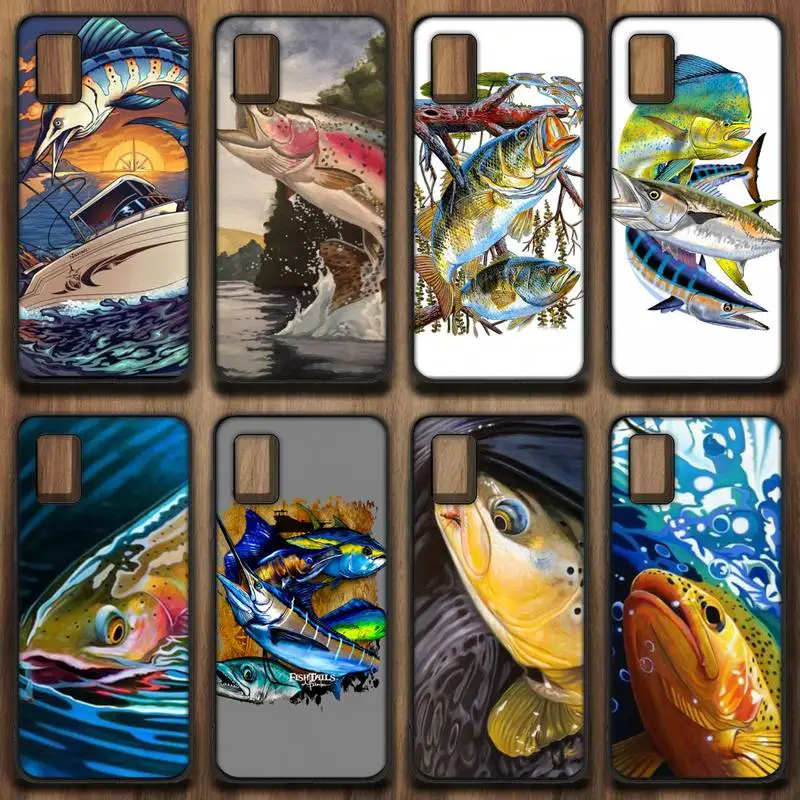 

FISHING 3 RODS BY LAKE Phone Case For Samsung A91 01 10S 11 20 21 31 40 50 70 71 80 A2 CORE A10