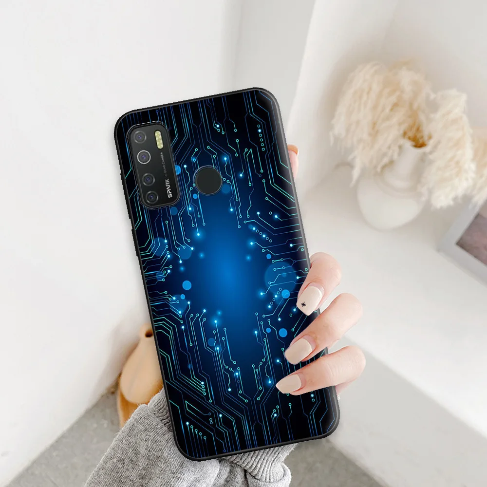 For Tecno Camon 15 Case TPU Protective Cover on Silicone Soft Phone Fox |