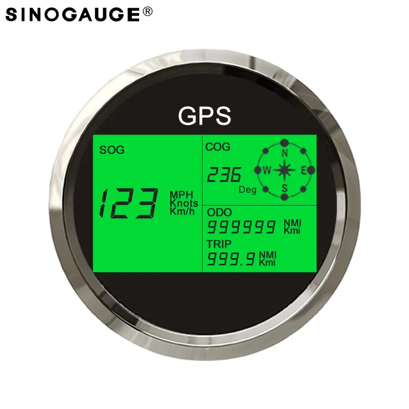 3 3/8 &quotGPS Спидометр цифровой 0 ~ 999 (миль/ч узлов км/ч) морские лодки яхты инструменты