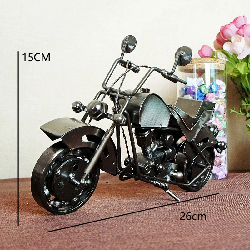 

Retro metal handmade creative DIY wrought iron motorcycle model decoration craft home decoration gift adult toy birthday gift
