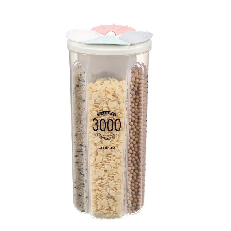 

New Kitchen Storage Box Food Storage Box Kitchen Supplies Grain Storage Tank Moisture-Proof Sealed Cans Transparent Organizers