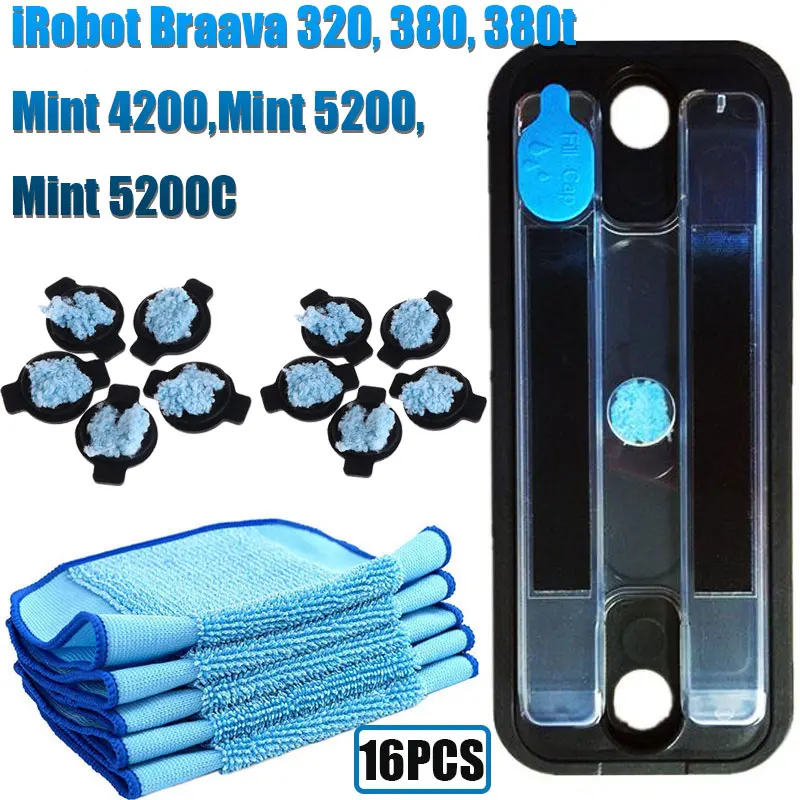 Комплект запасных частей для резервуара iRobot Braava 320 380 мята 4200 5200 пылесос
