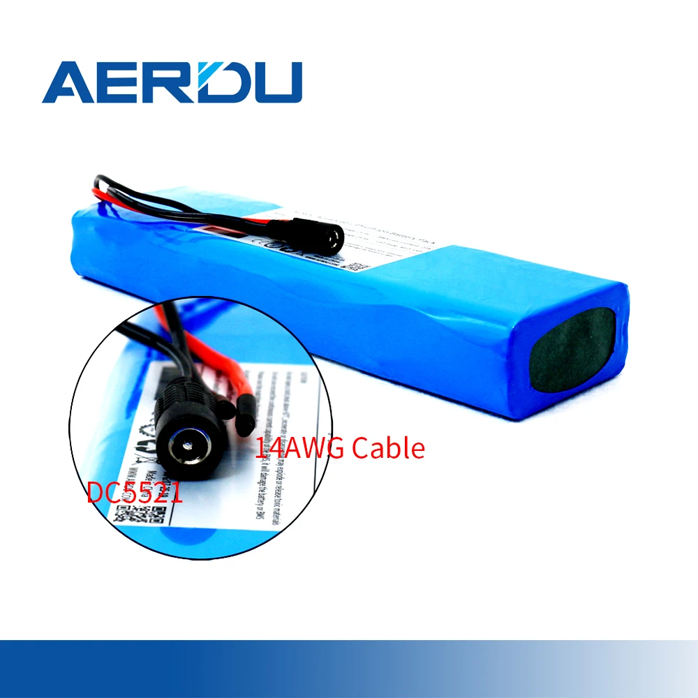 

AERDU 7S4P 29.4V 14Ah 18650 3500mAh Cells Rechergable Li-ion Battery Pack Use To 390W Electric Scooters Moter Bicycle with BMS