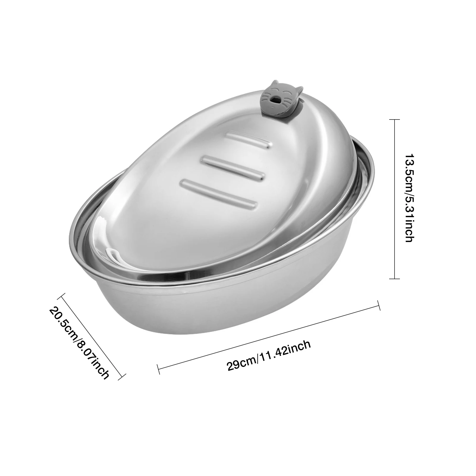 

Cat Water Fountain Stainless Steel Dog Water Dispenser,Pet Drinking Fountain for Dogs, Cats, Birds and Small Animals