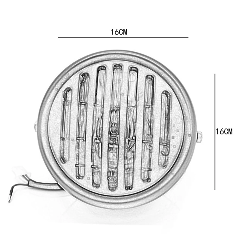 Motorcycle Halogen Headlight Black Metal Retro Round for CG125 GN125 CB CL Yamaha Suzuki Cafe Racer Bobber |