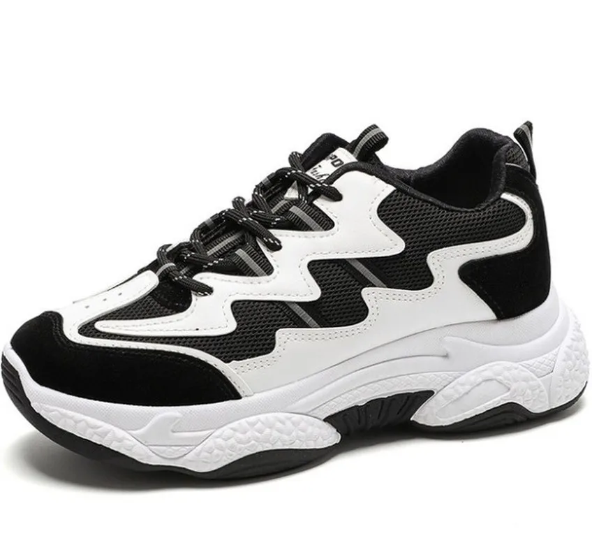 Женские кроссовки на платформе повседневные дышащие с вулканизированной