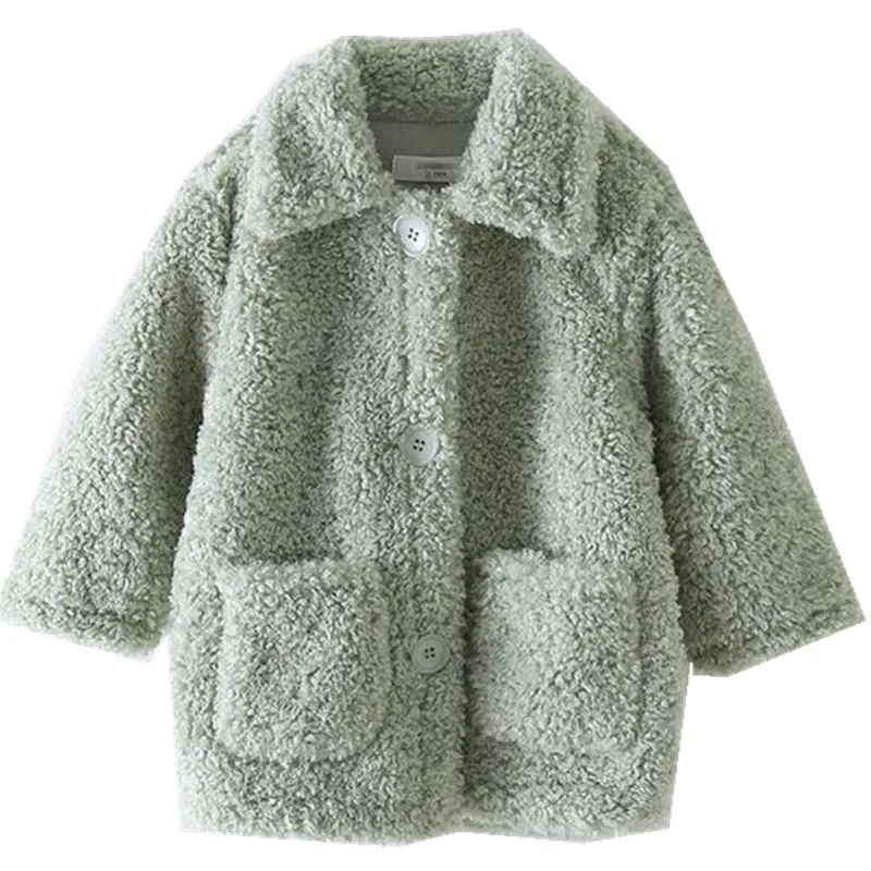 

2-6 Years Winter Girls Fashion Thick Warm Coat Baby Kids Children Long Jacket Outerwear