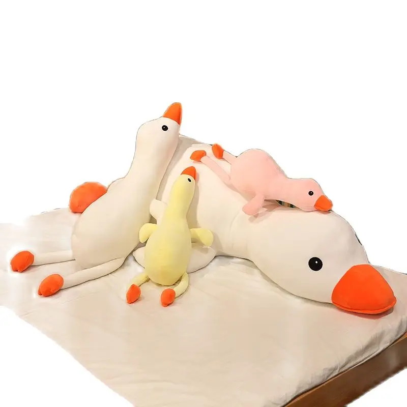 

Cartoon Simulation Three-color Big White Goose Animal Stuffed Plush Toy Pillow Room Decoration Gifts Fabric Comfortable Soft