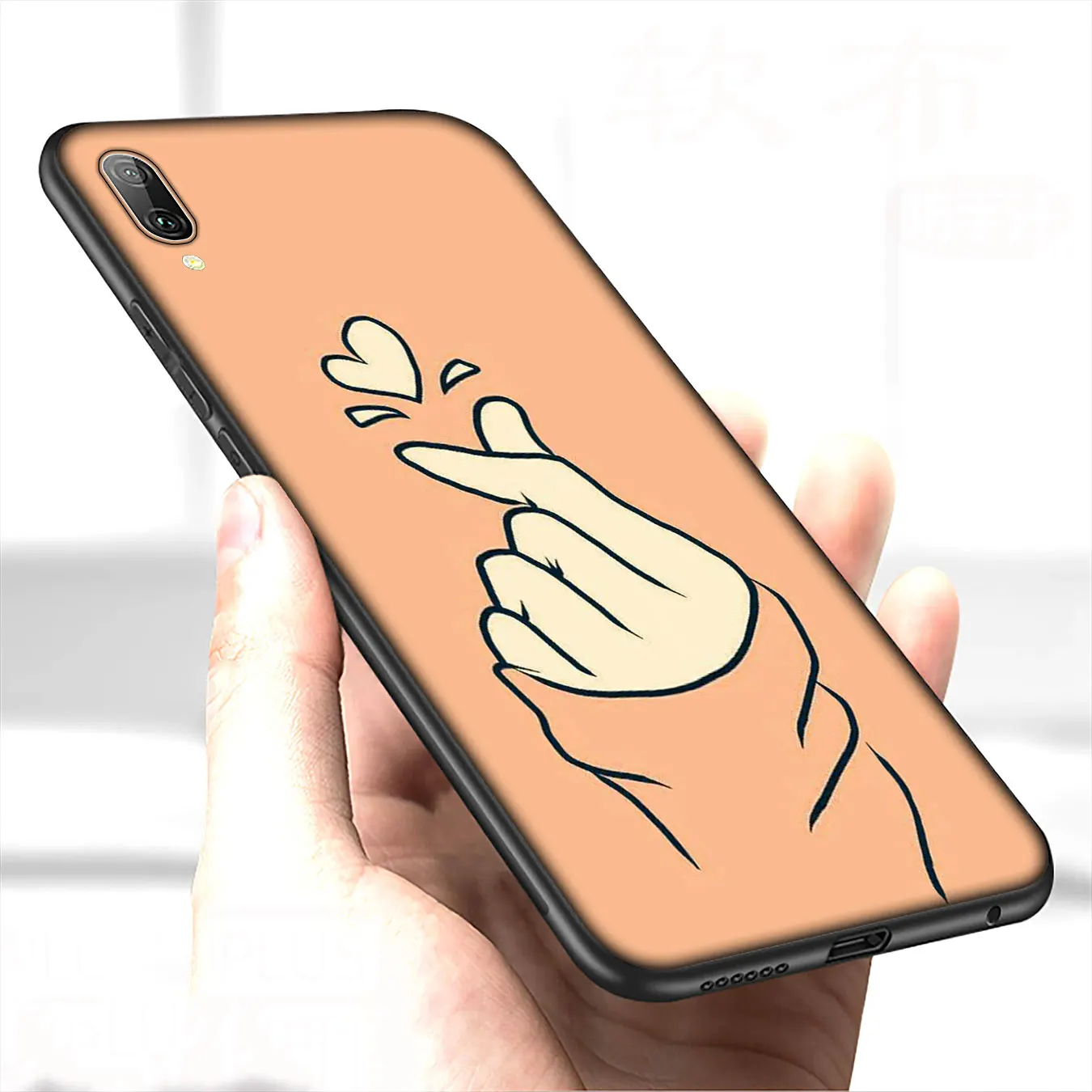 Мягкий чехол IYICAO Love on the finger kpop heart для Huawei Y9 Y7 Y6 Prime 2019 Honor 20 10 9 9X 8C 8X 8 Lite 7C 7X 7A Pro |